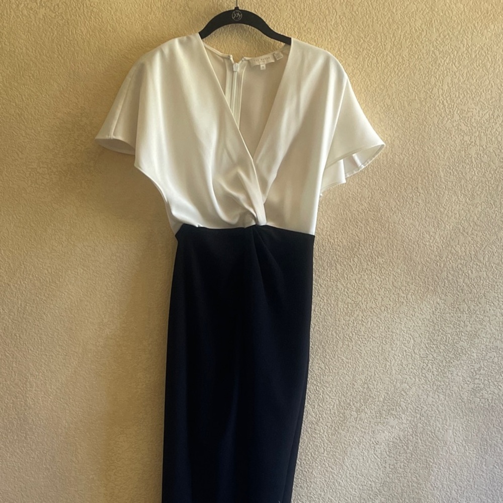 Ted Baker White and Black Dress
